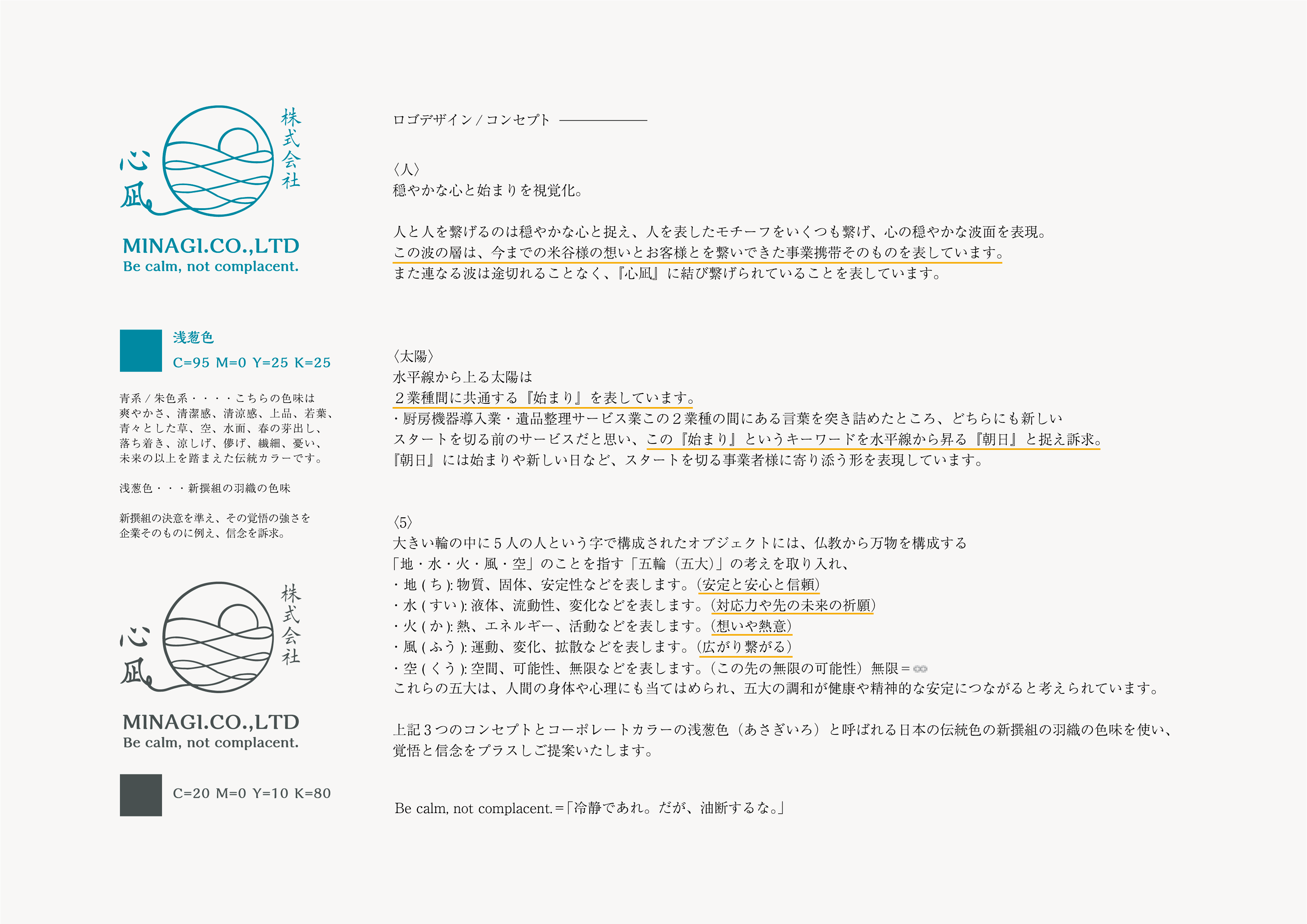 株式会社心凪のロゴ資料2